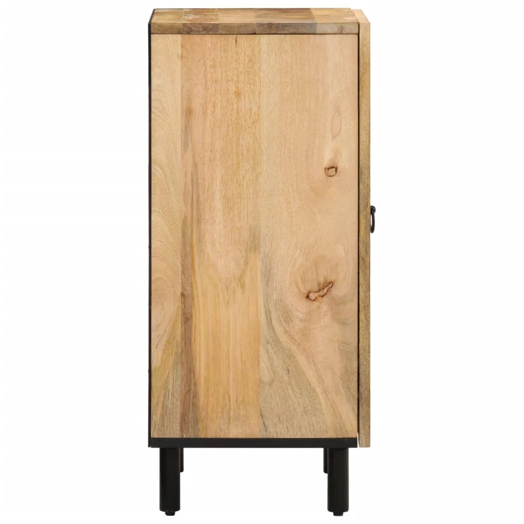 Armoire Étroite à Rosace Sculptée à la main en bois de manguier – photo 8