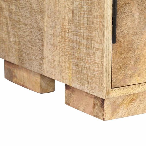 Bibliothèque Colonne à Niches Asymétriques en bois de manguier – photo 8