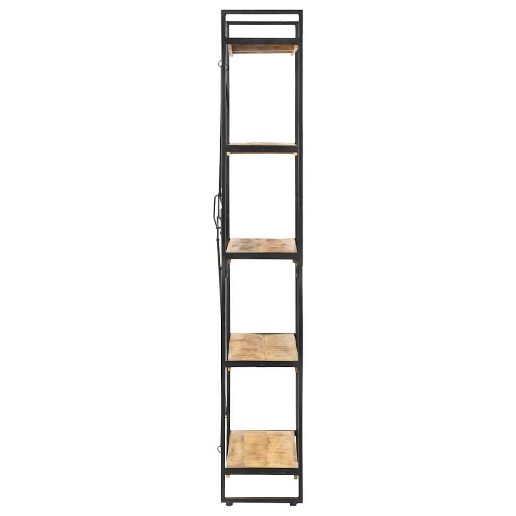 Bibliothèque industrielle à croisillons en manguier – 140 x 30 x 180 cm