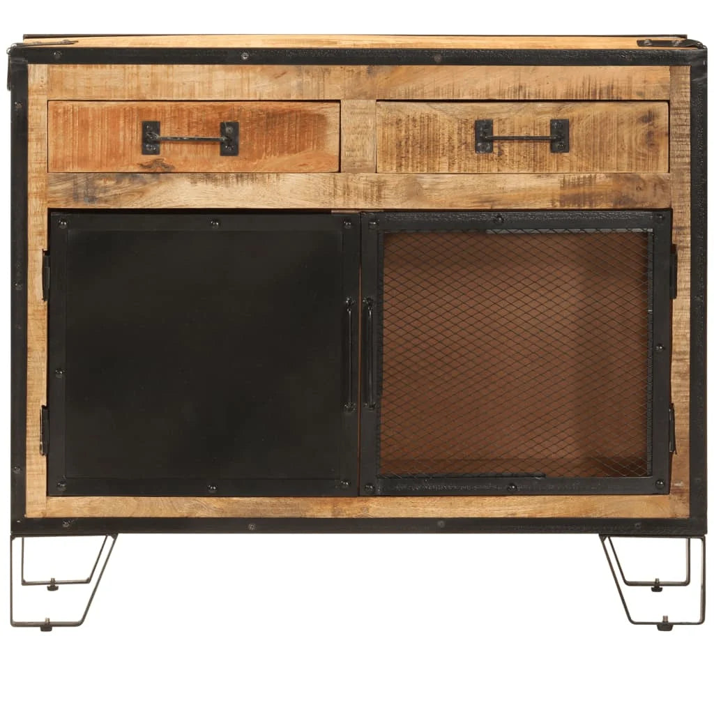 Buffet Atelier à Porte Grillagée en bois de manguier – photo 4