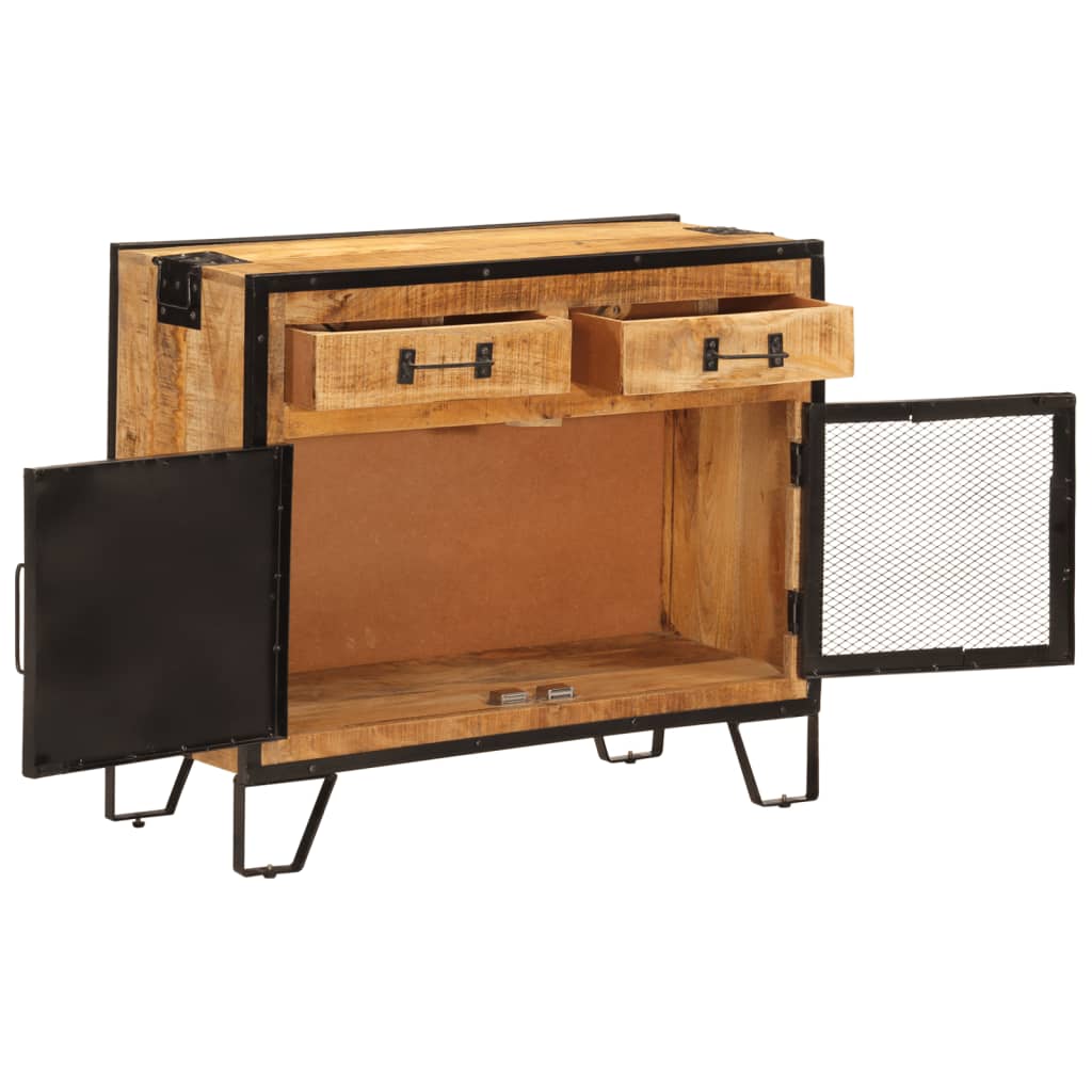 Buffet Atelier à Porte Grillagée en bois de manguier – photo 6
