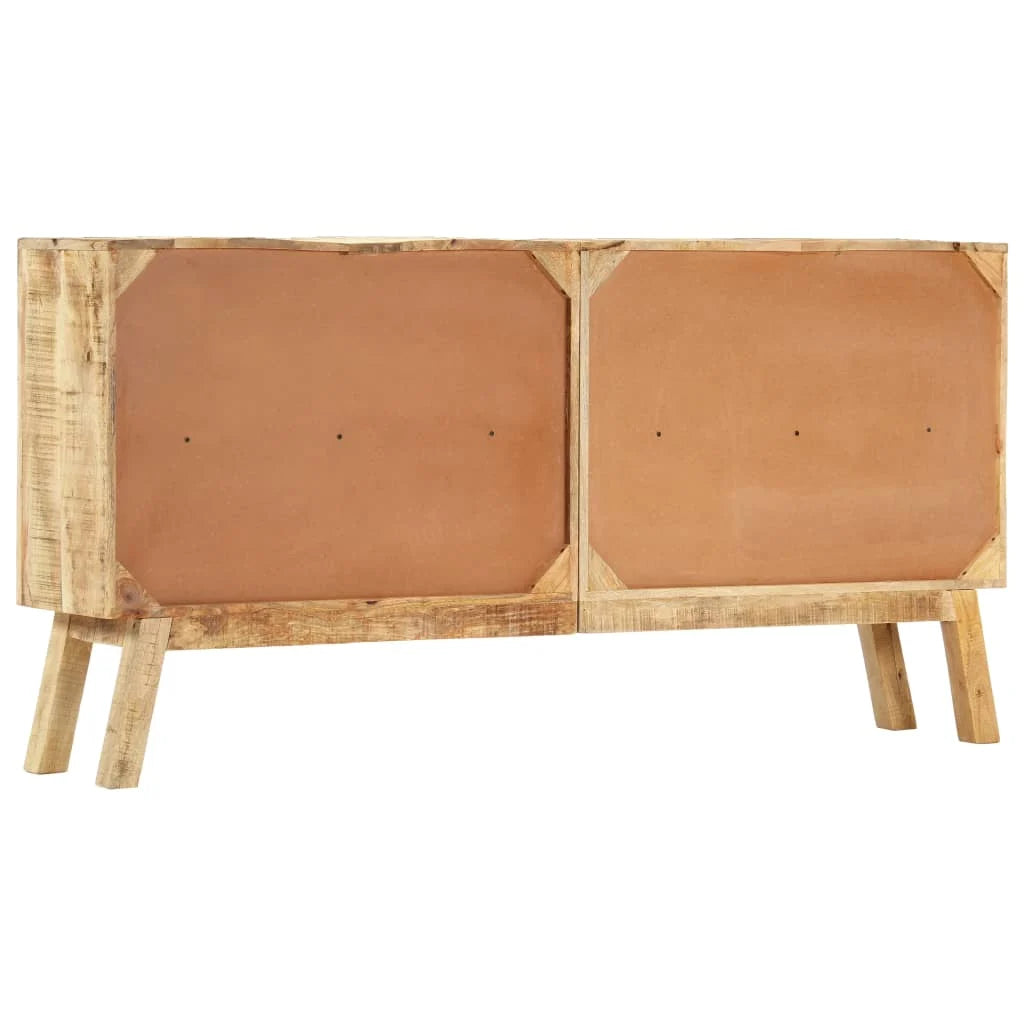 Buffet Long Bicolore à Cadres Noirs en bois de manguier – photo 8