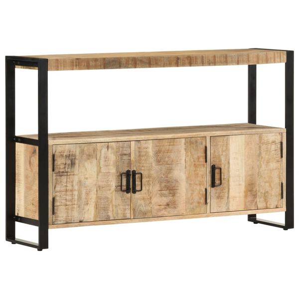 Console 3 Portes à Étagère Haute en bois de manguier – photo 4