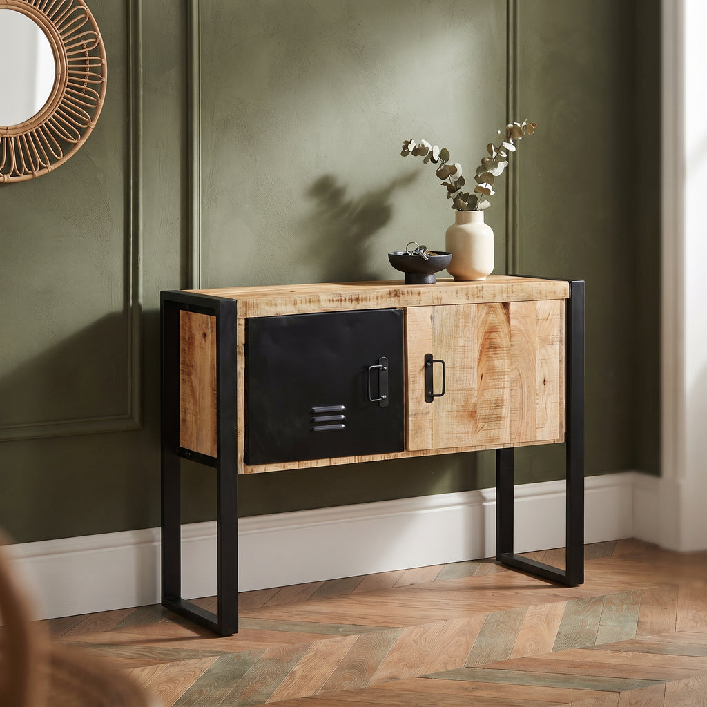 Console à Porte Casier en bois de manguier