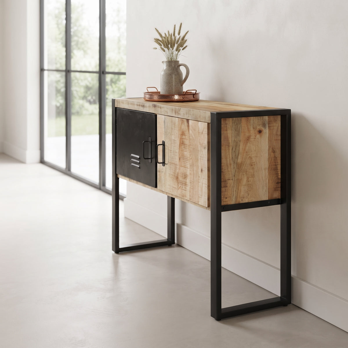 Console à Porte Casier en bois de manguier – photo 11