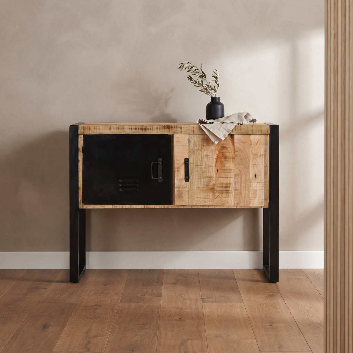 Console à Porte Casier en bois de manguier – photo 3