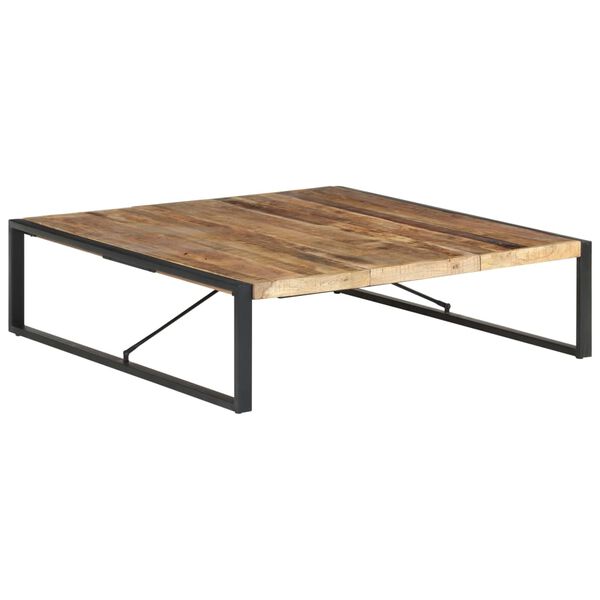 Grande table basse en manguier – Noir – 140 x 140 x 40 cm