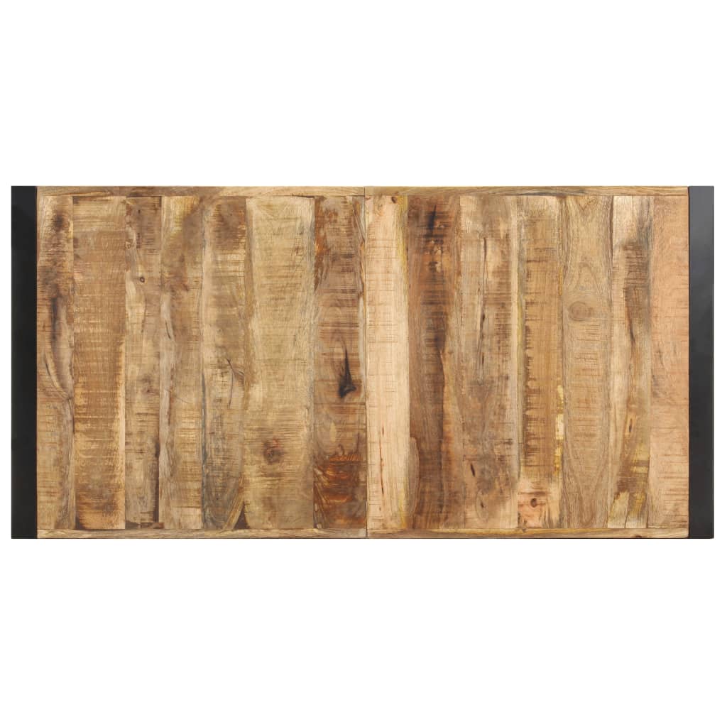 Grande table basse en manguier – Noir – 140 x 70 x 40 cm