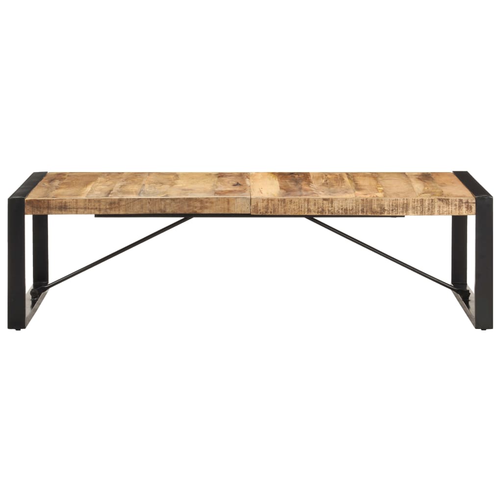 Grande table basse en manguier – Noir – 140 x 70 x 40 cm