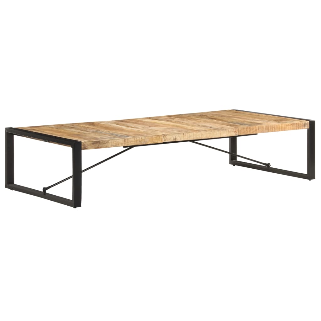 Grande table basse en manguier – Noir – 180 x 90 x 40 cm