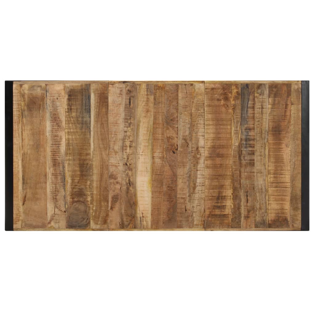 Grande table basse en manguier – Noir – 180 x 90 x 40 cm