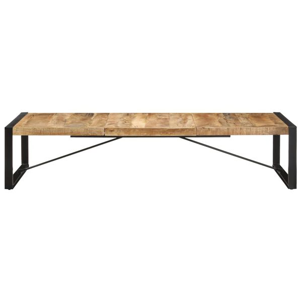 Grande table basse en manguier – Noir – 180 x 90 x 40 cm