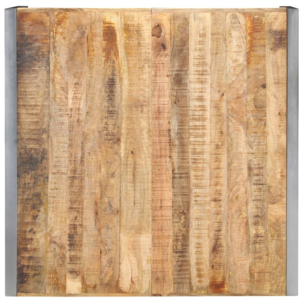 Grande table basse en manguier – Gris – 120 x 120 x 40 cm