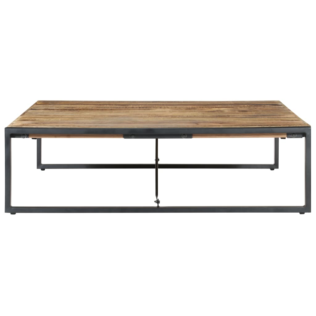 Grande table basse en manguier – Noir – 140 x 140 x 40 cm