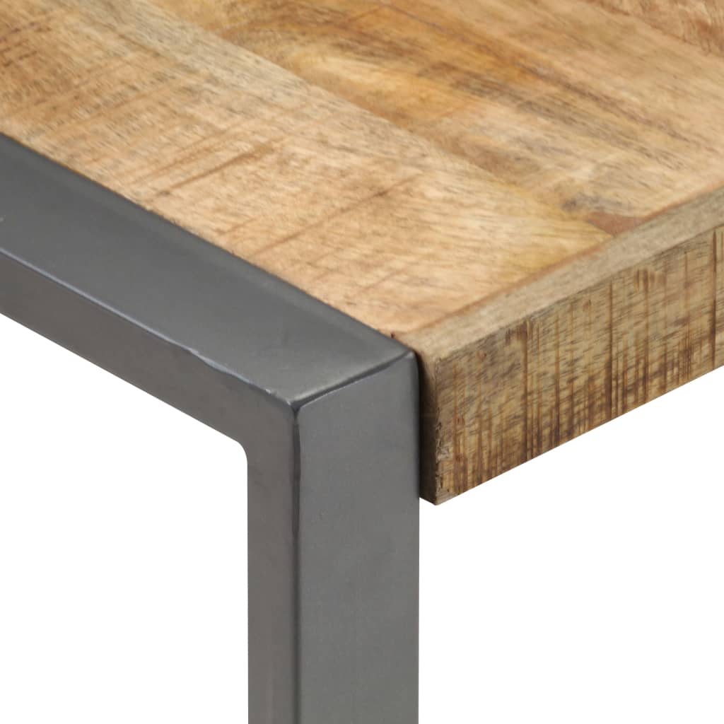 Grande table basse en manguier – Gris – 120 x 120 x 40 cm