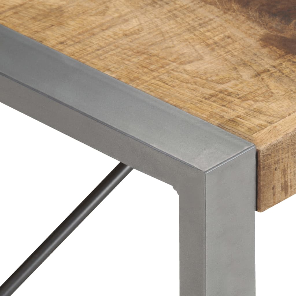 Grande table basse en manguier – Gris – 140 x 70 x 40 cm