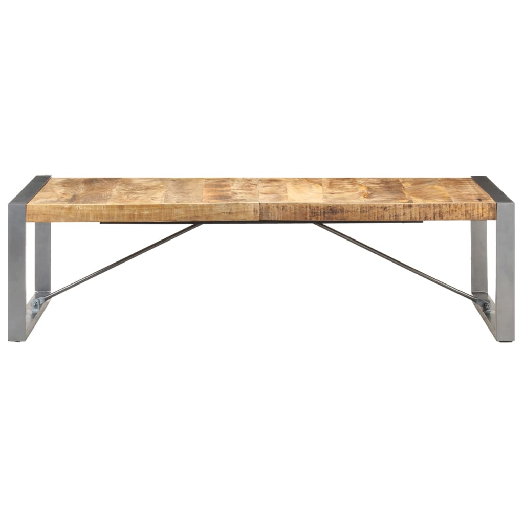 Grande table basse en manguier – Gris – 140 x 70 x 40 cm