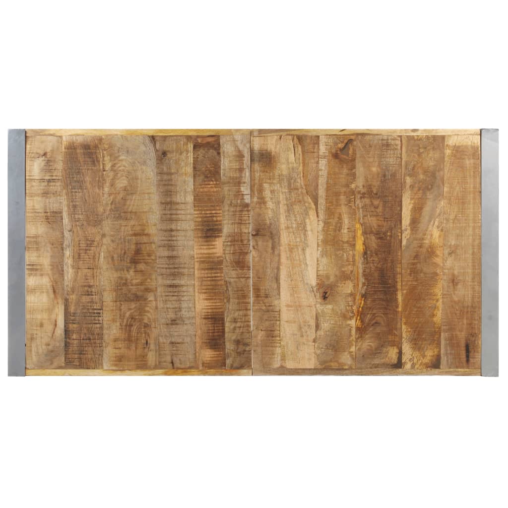 Grande table basse en manguier – Gris – 140 x 70 x 40 cm