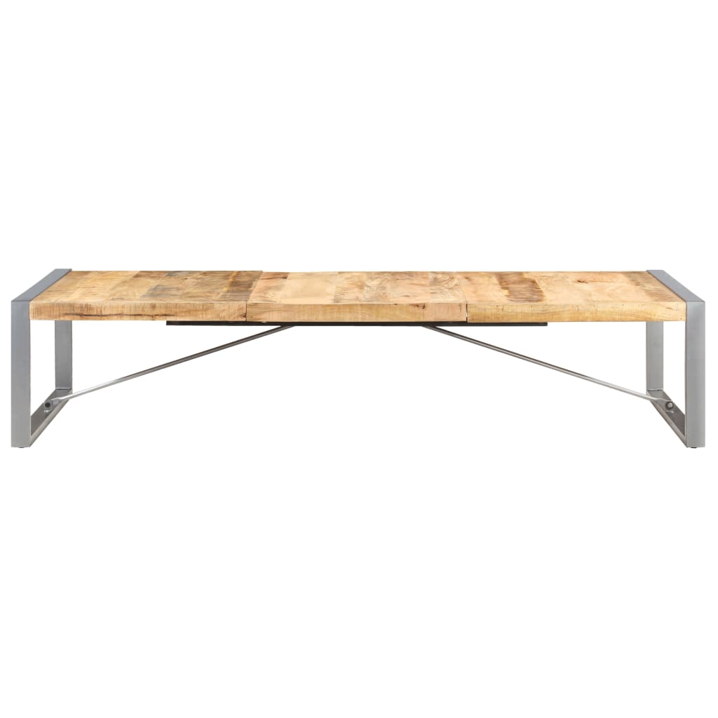Grande table basse en manguier – Gris – 180 x 90 x 40 cm