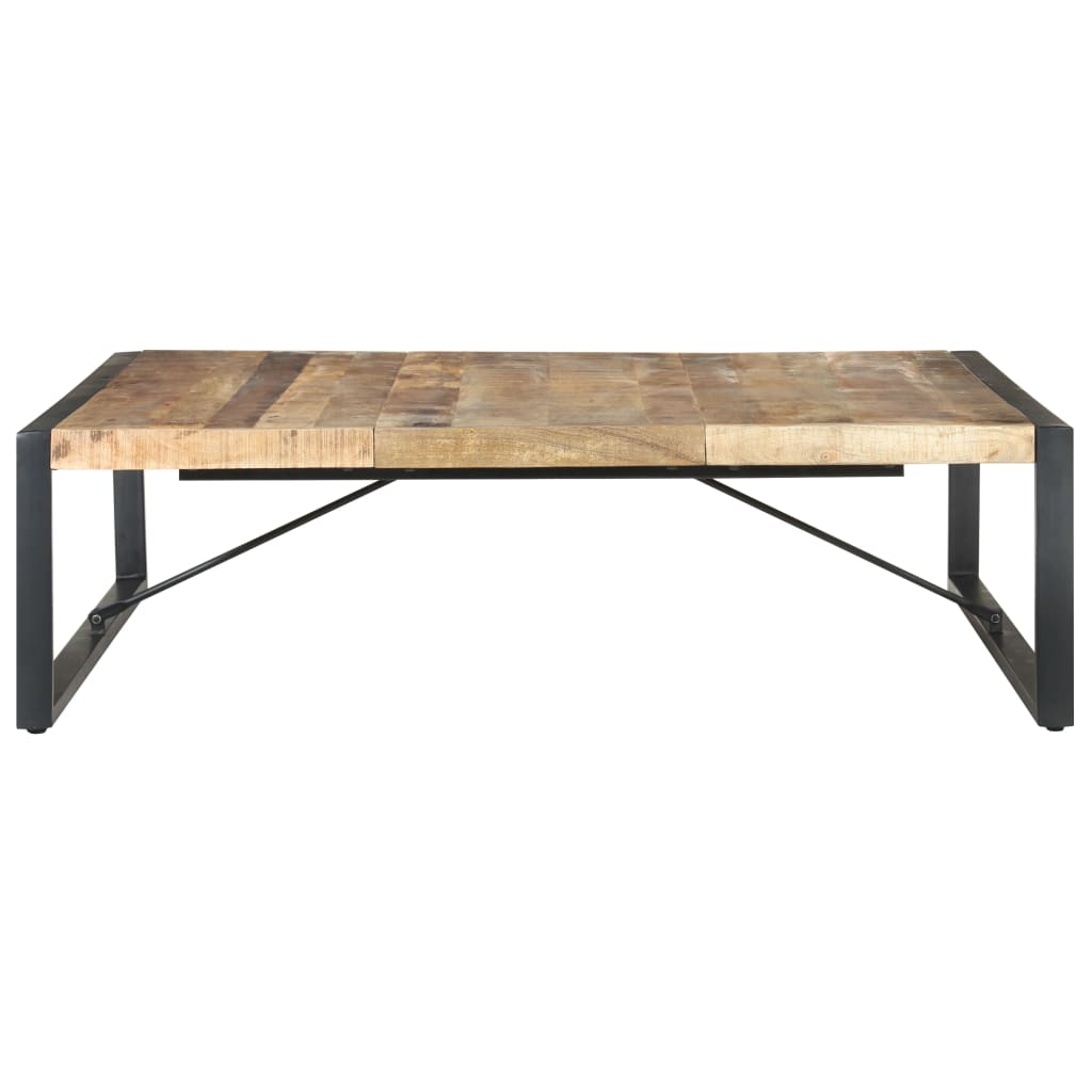 Grande table basse en manguier – Noir – 140 x 140 x 40 cm