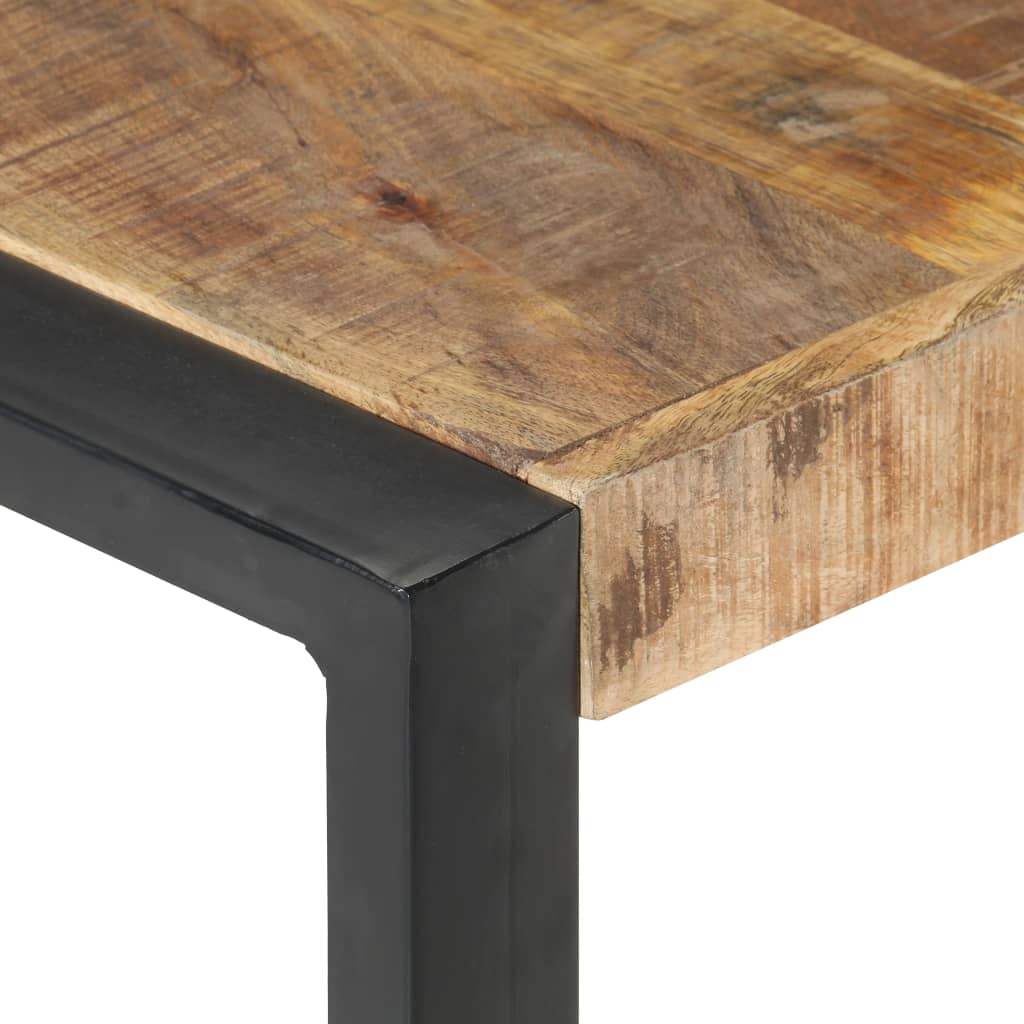 Grande table basse en manguier – Noir – 140 x 140 x 40 cm