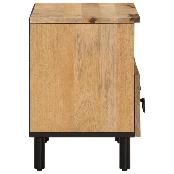 Meuble TV Compact à Rosaces sculptées à la main en bois de manguier – photo 4