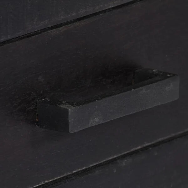 Meuble TV Noir à Pieds Inclinés en bois de manguier – photo 11