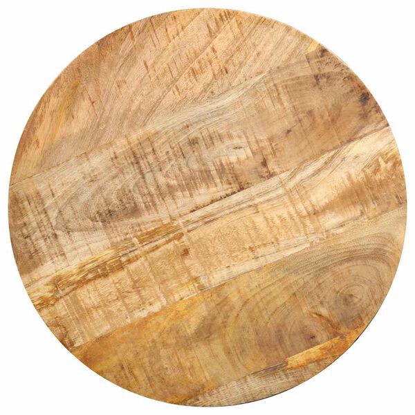 Table basse cylindre en manguier – Noir – 43 x 55 cm