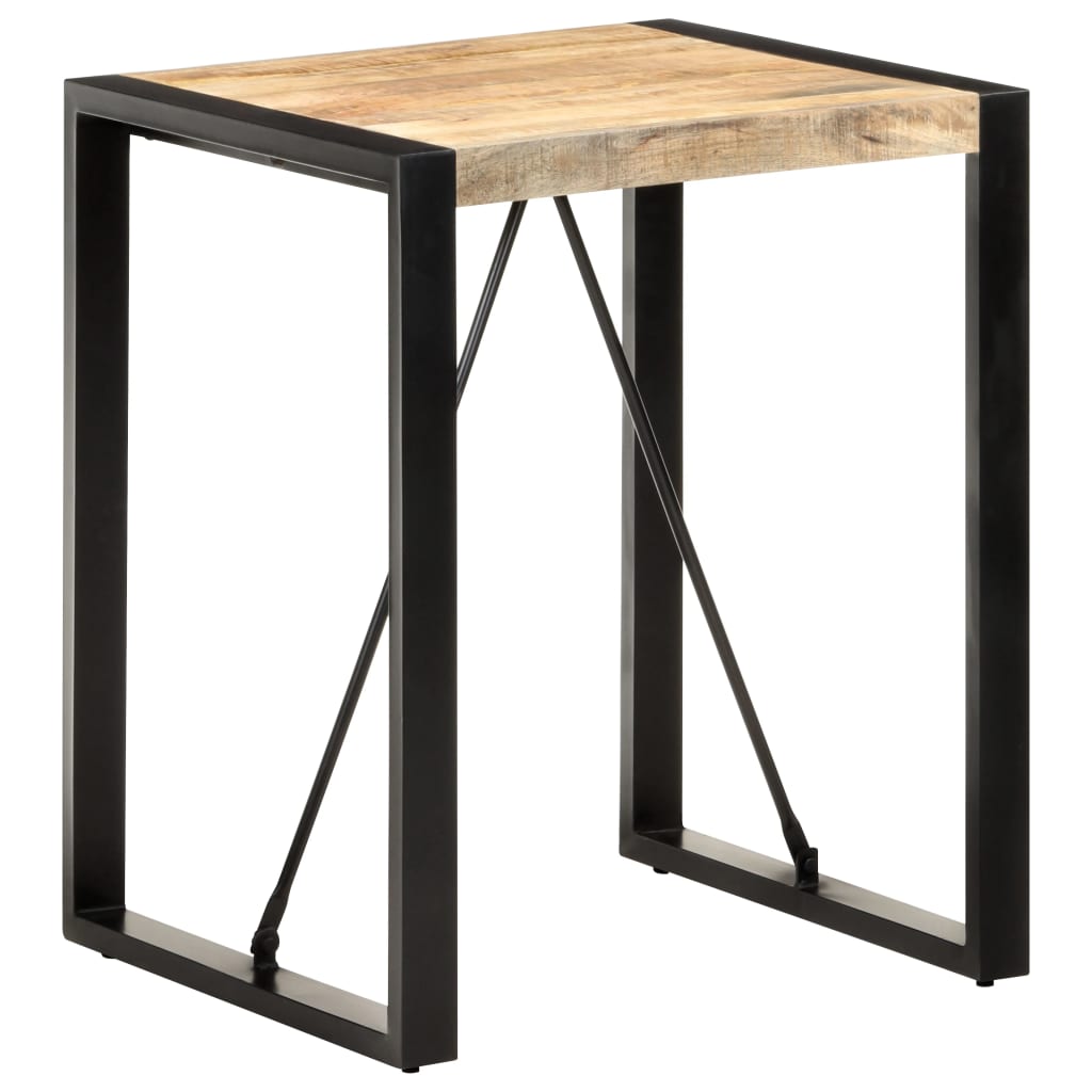 Table carrée en manguier – Noir – 60 x 60 x 75 cm