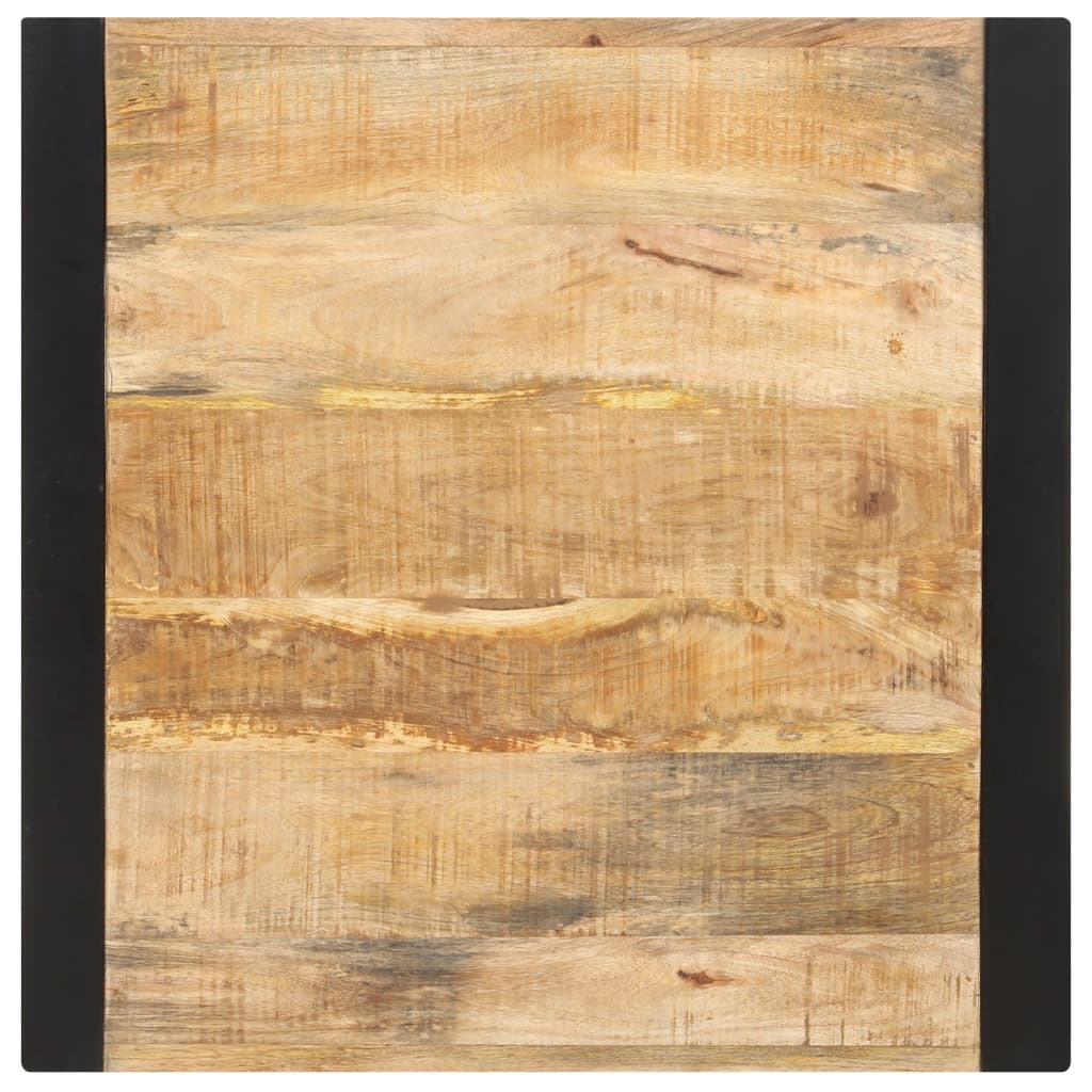 Table carrée en manguier – Noir – 60 x 60 x 75 cm