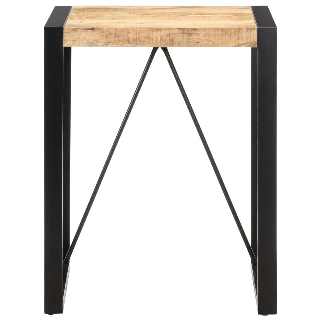 Table carrée en manguier – Noir – 60 x 60 x 75 cm