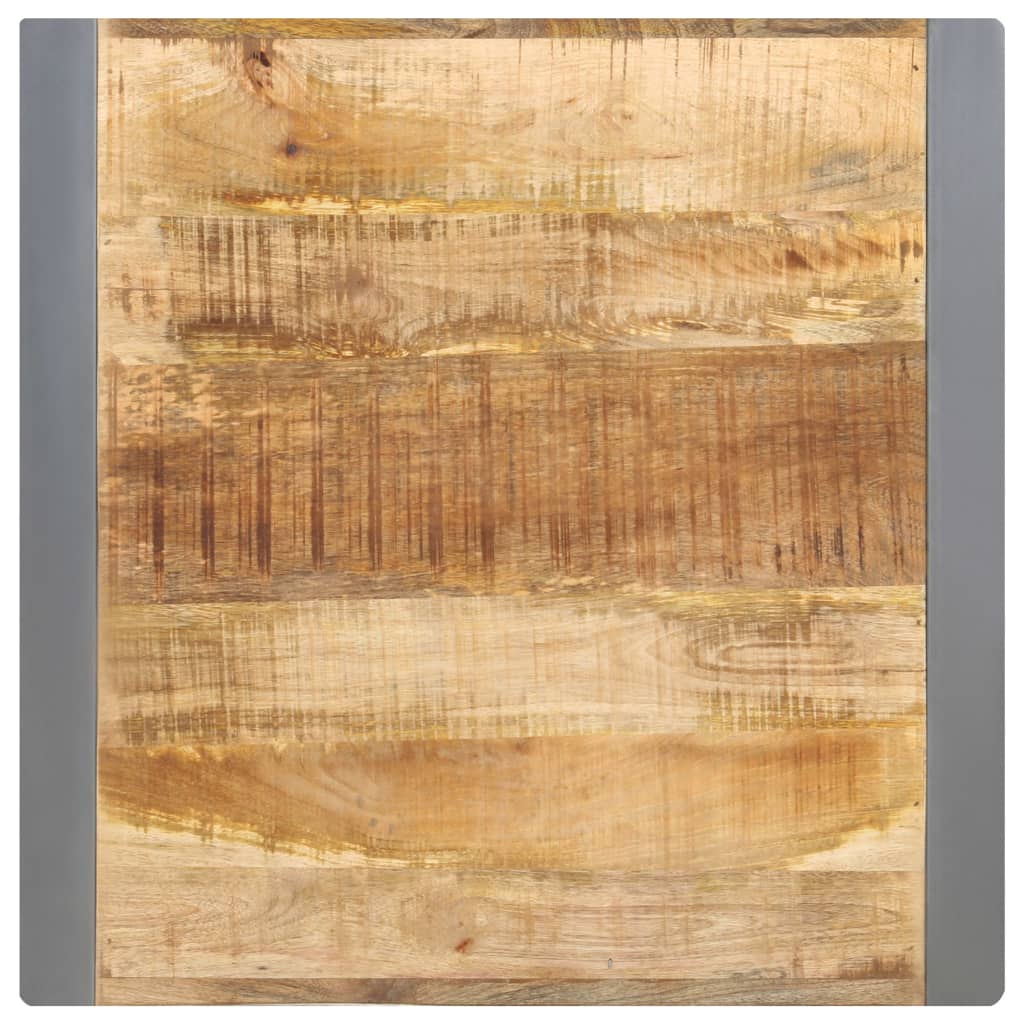 Table carrée en manguier – Gris – 60 x 60 x 75 cm