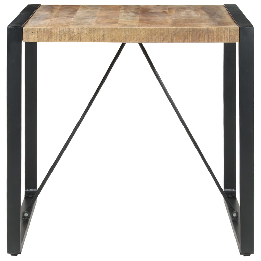 Table carrée en manguier – Noir – 80 x 80 x 75 cm