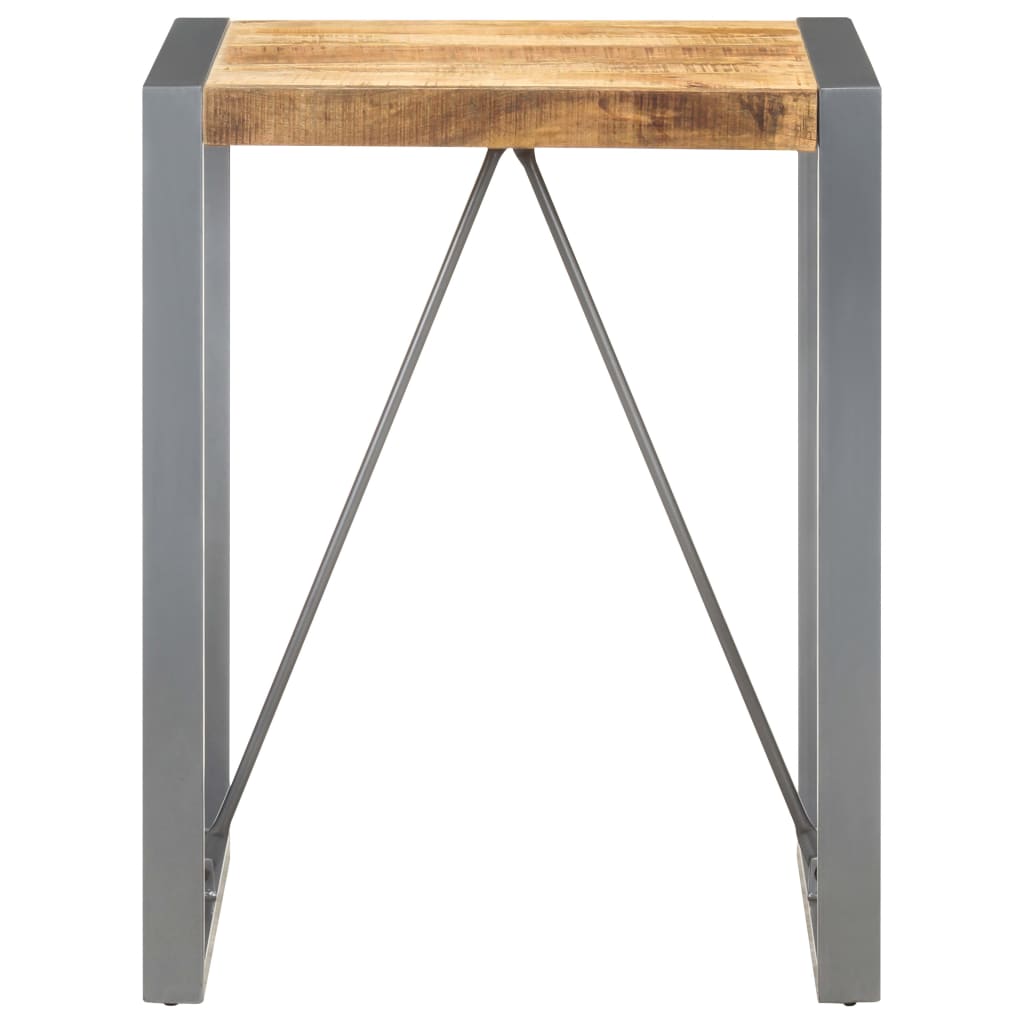 Table carrée en manguier – Gris – 60 x 60 x 75 cm