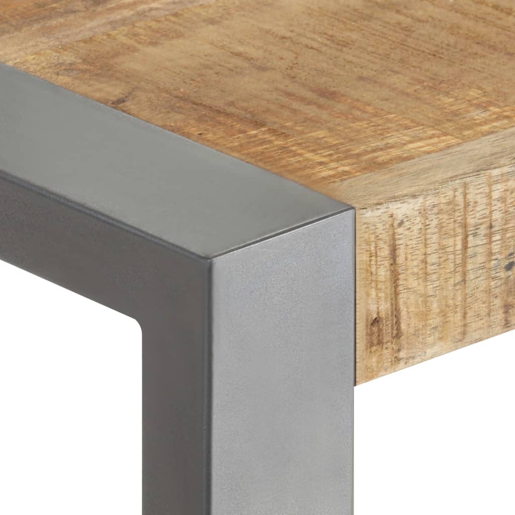 Table carrée en manguier – Gris – 60 x 60 x 75 cm