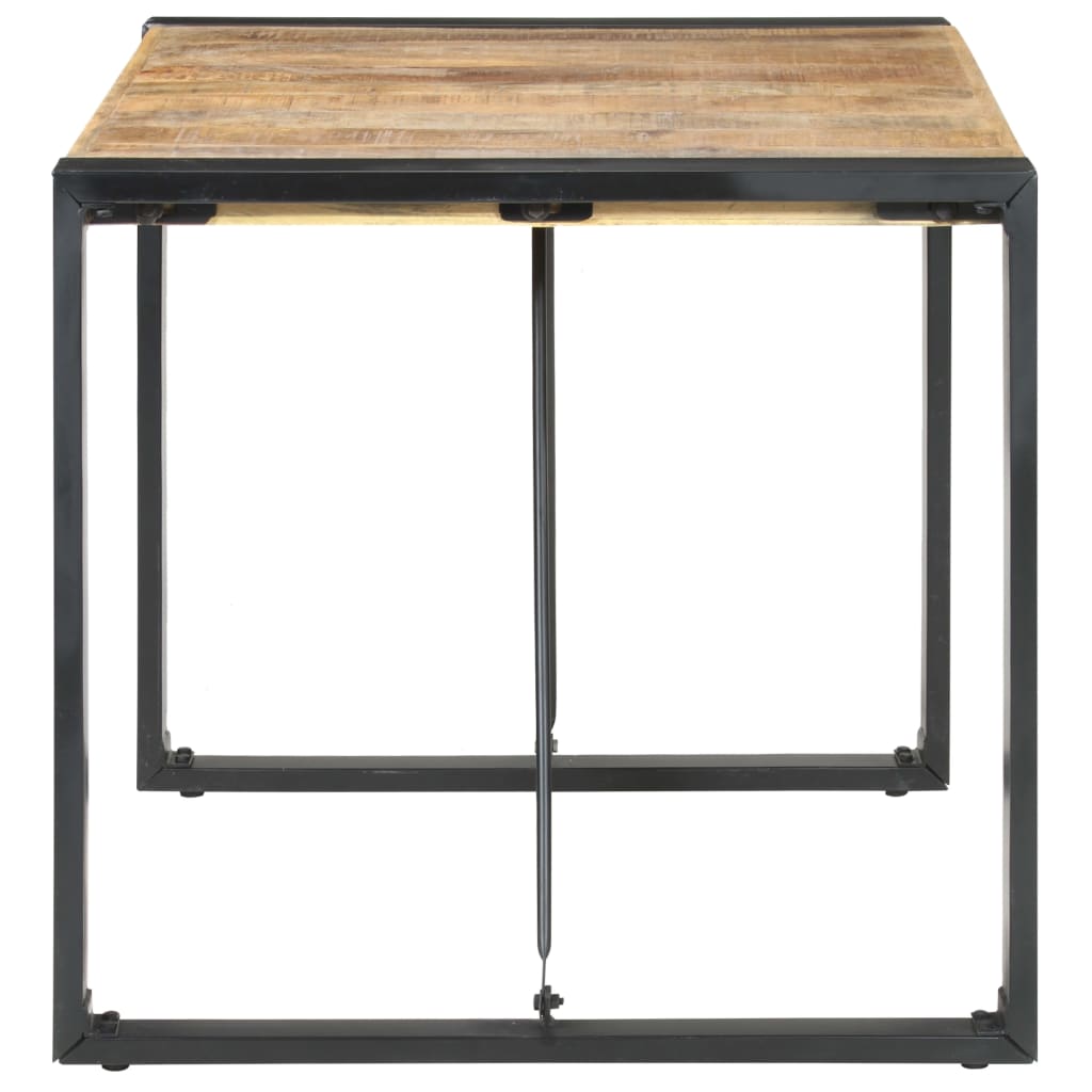 Table carrée en manguier – Noir – 80 x 80 x 75 cm