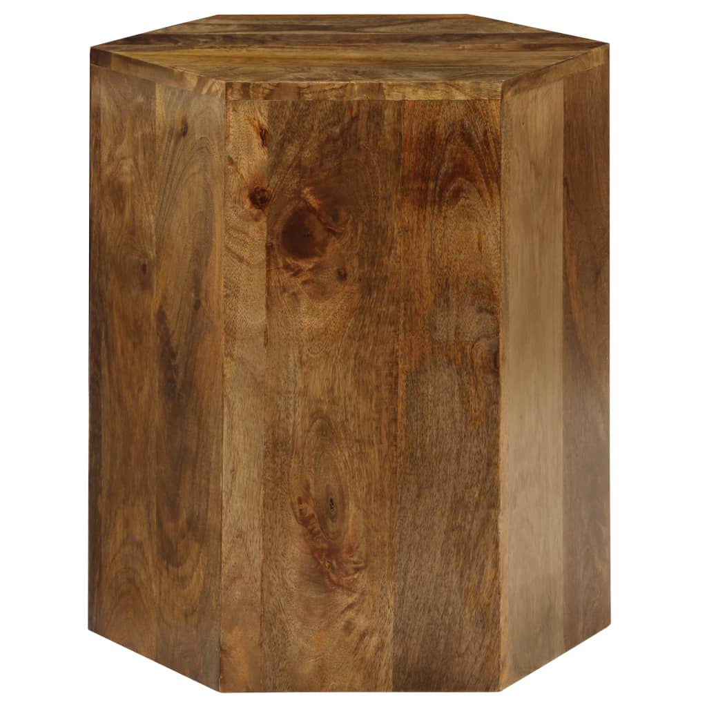 Trio de Tables Basses Hexagonales en bois de manguier – photo 9