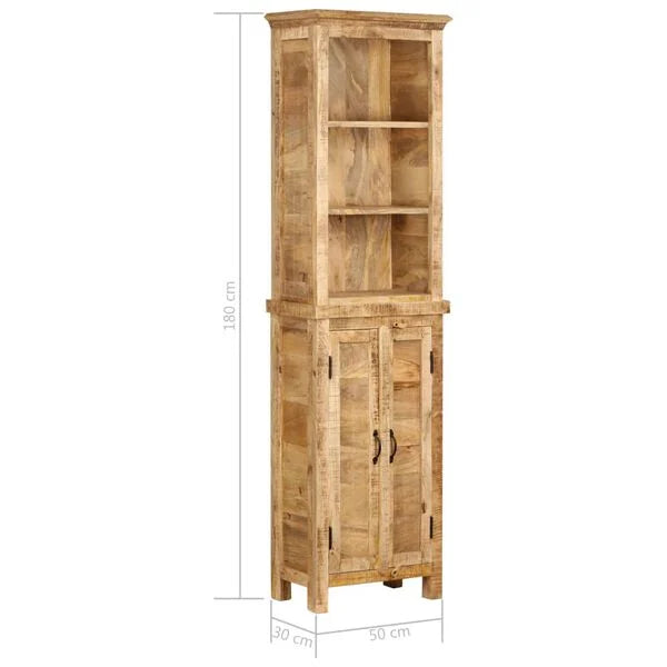 Bibliothèque Rustique à Portes Basses en bois de manguier – photo 14