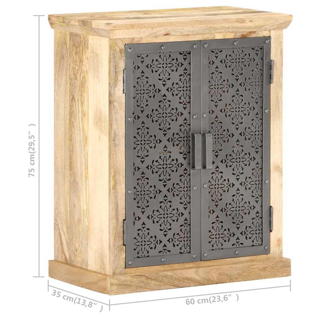 Buffet à Portes en Acier Ajouré en bois de manguier – photo 9