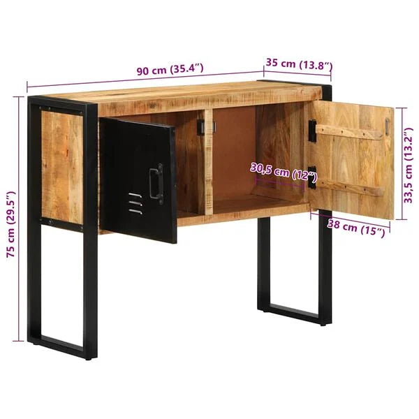 Console à Porte Casier en bois de manguier – photo 13