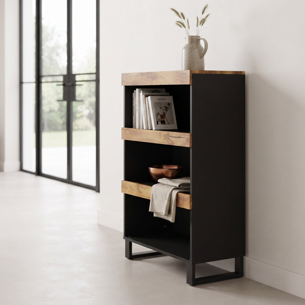 Étagère Étroite Finition Miel en bois de manguier – photo 7