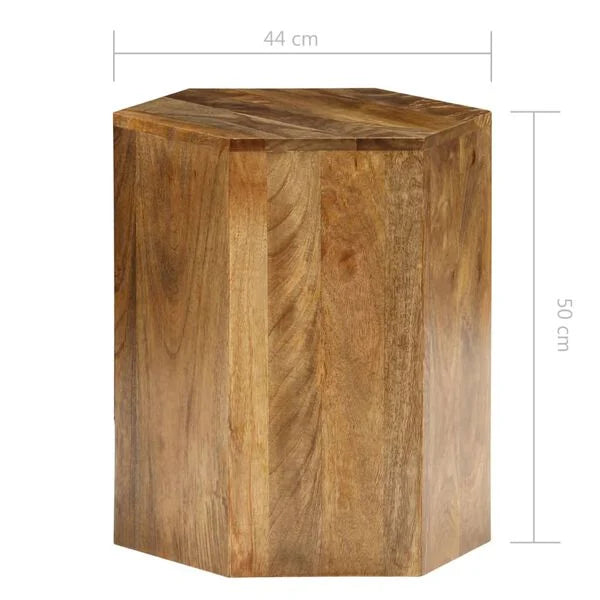 Trio de Tables Basses Hexagonales en bois de manguier – photo 11