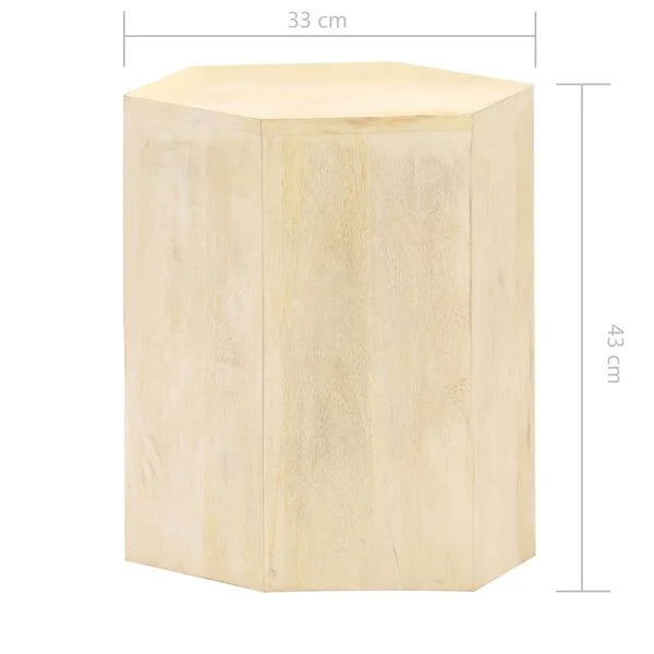 Trio de Tables Basses Hexagonales en bois de manguier – photo 14